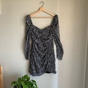 ASTR Ruched Floral Dress